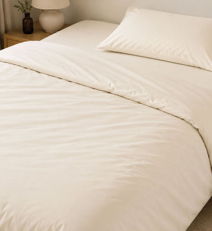 Home Deco and More Tencel 4-piece Bed Set, Ivory, 200x200-cm, Packshot View