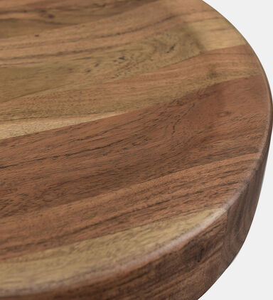 Ethanic Acacia Wood Bar Stool