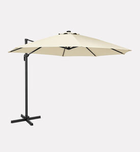 Home Deco and More Large Outdoor Umbrella, Cream, 300-cm, Packshot View