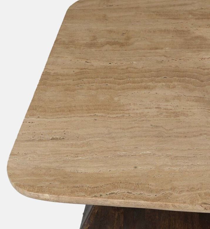 Home Deco and More Travis Mango Wood Coffee Table, Packshot View Home Deco and More Travis Mango Wood Coffee Table, Packshot View