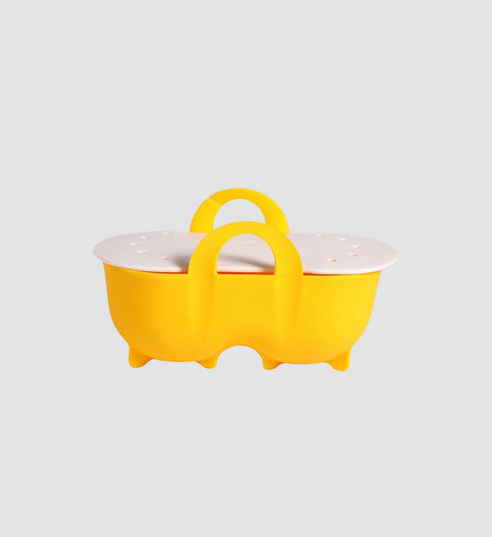 Trudeau Plastic Double Lid Poacher, Packshot View
