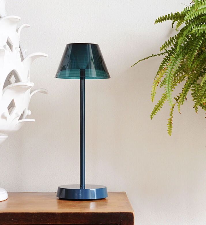 Wd Lifestyle Rechargeable Dinner Table Lamp, Blue, Packshot View