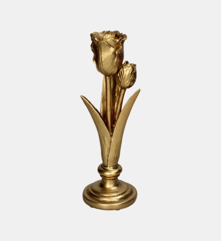 Kersten Tulip Polyresin Candle Stick - 11 X 9 X 27.5 Cm, Packshot View