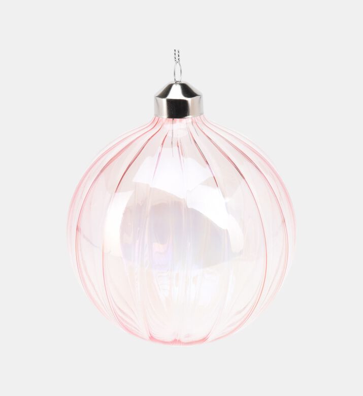 Home Deco and More Ball Glass Xmas, Pink, Packshot View