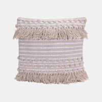 Cotton Tassels Filled And Vaccumed Cushion 2