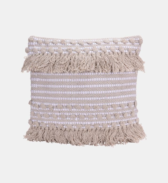 Cotton Tassels Filled And Vaccumed Cushion 2