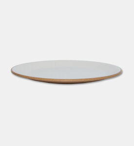 Home Deco and More Dual Round Dinner Plate Set Of 4, Beige, 28-cm, Packshot View
