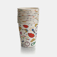 Printed Paper Cups 10-piece Set