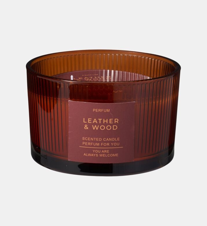 Home Deco and More Glass Scented Candle, Packshot View