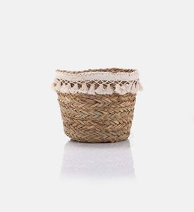 Straw Fringes Baskets 2-piece Set