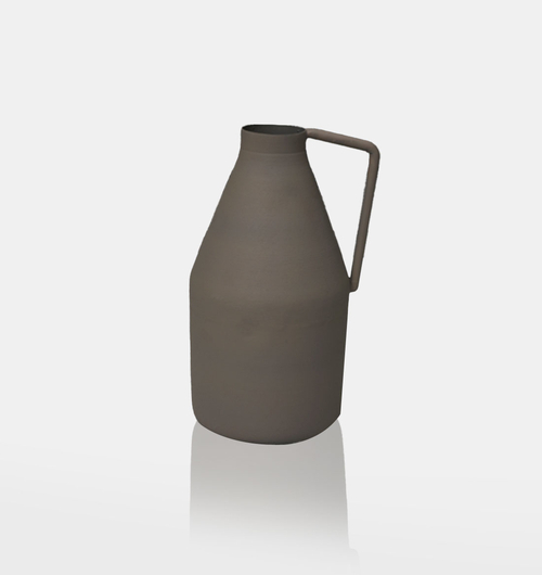 Iron Handled Sandblast Asthetic Vase