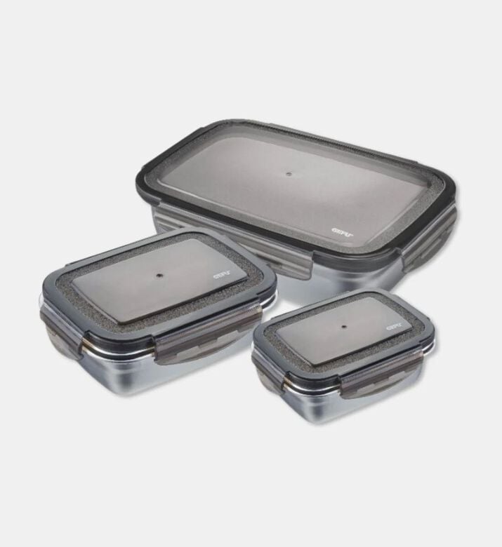 Gefu Preppo 3-piece Food Storage Container Set, Packshot View