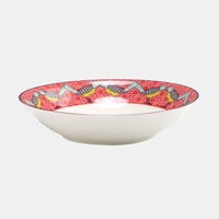 Birds Porcelain Soup Plate - 20.5 X 4.6 Cm