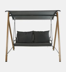 Home Deco and More Two-seater Swing Chair Canopy, Dark-grey, Packshot View