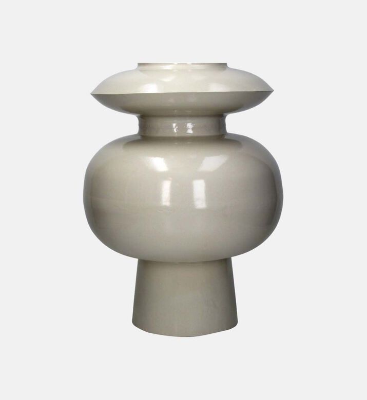 Kersten Iron Layered Circles Vase, Ivory, 76-cm, Packshot View