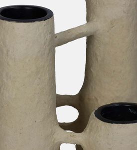 Paper Mache Linked Candle Holder