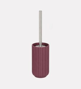 Home Deco and More Stoneware Ribbed Toilet Brush Holder, Purple, Packshot View