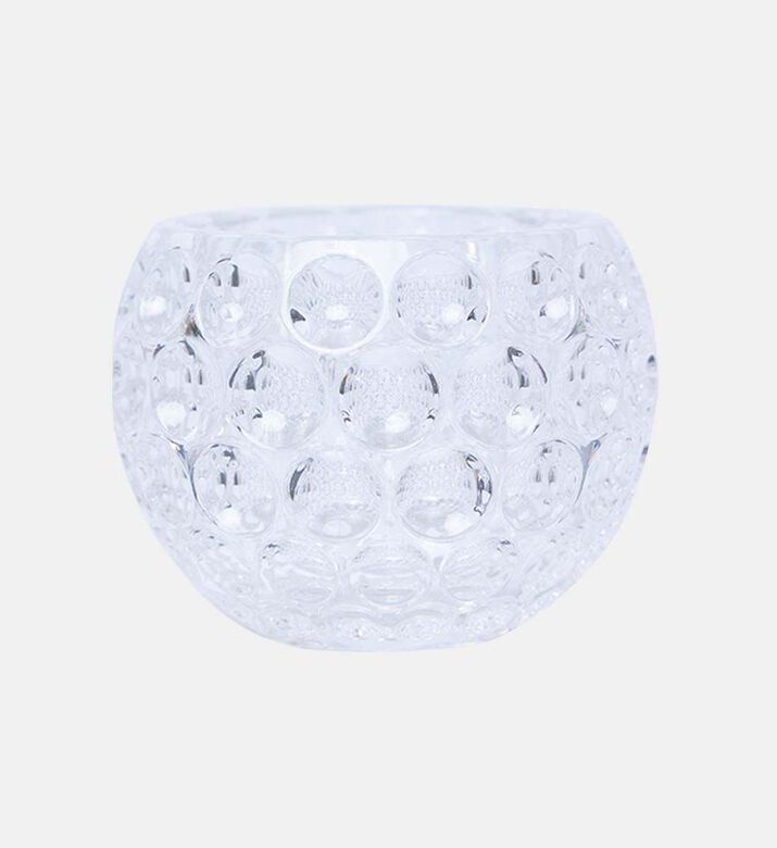 Baci Milano Minerva Crystal Round Vase 8x6 Cm, Packshot View