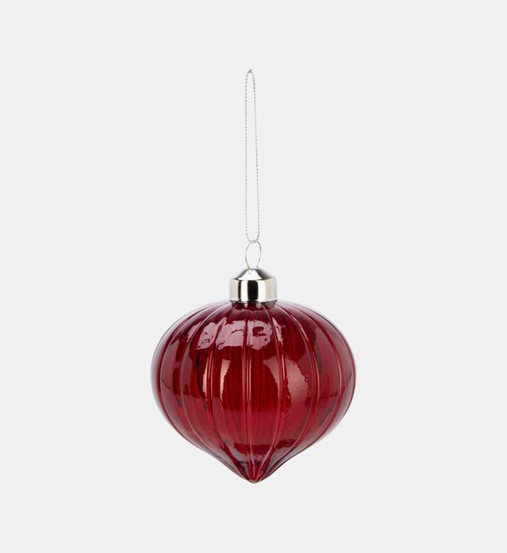 Home Deco and More Xmas Ball Onion, Dark-red, Packshot View