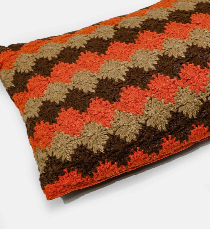 Home Deco and More Rico Cotton Rectangular Cushion, Packshot View