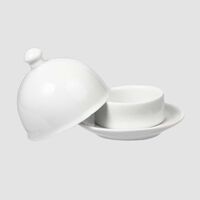 Porcelain Round Butter Dish