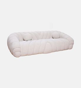 Wave-patterned 3-seater Sofa