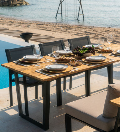 Palau Teak Wood Dinning Table Set