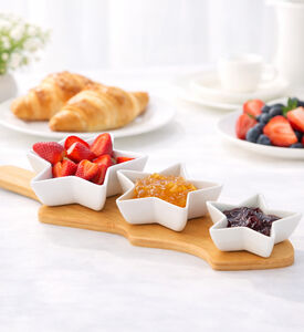 Home Deco and More Star-shaped 4-piece Serving Tray Set, Packshot View