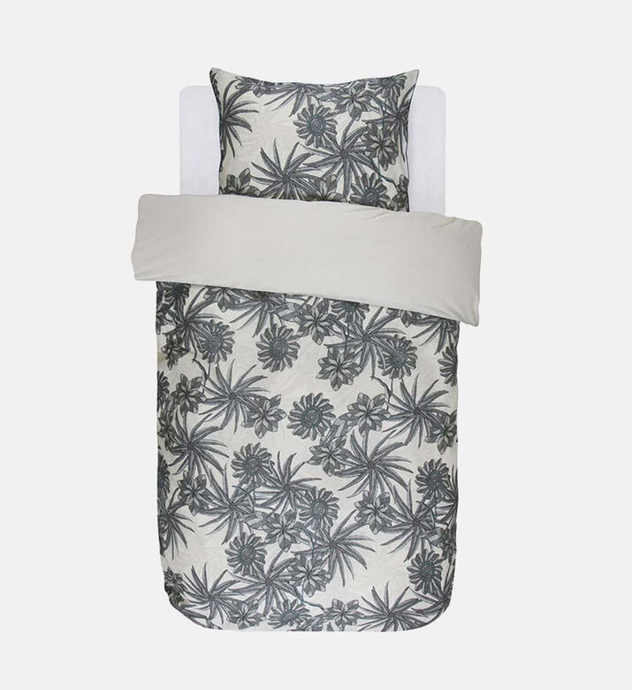 Essenza Nya Cotton Satin Bed Set, Grey, 140x220-cm, Packshot View