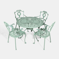 Bistro Dining Table With 4 Chairs Green