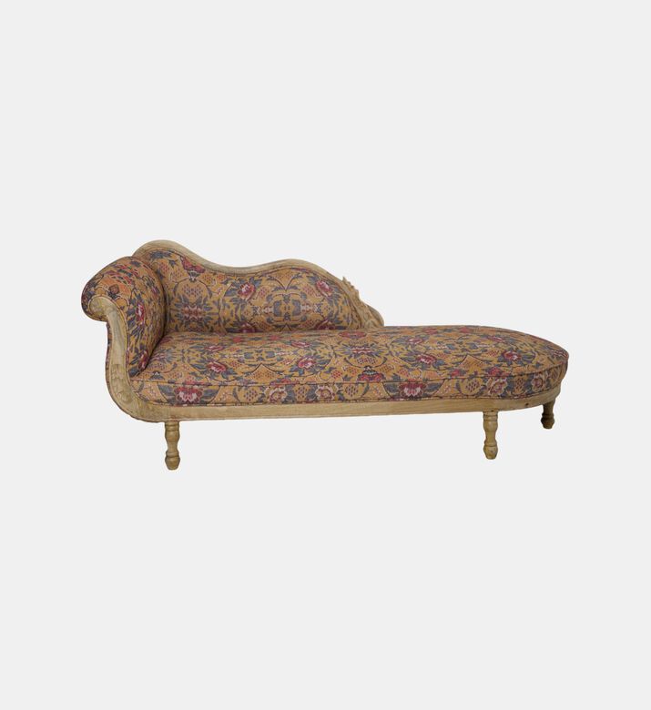 Home Deco and More Antoinette Chenille Digital Printed Chaise, Packshot View