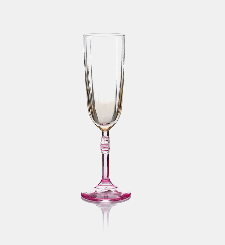 Home Deco and More Duo-tone Color Champaign Glass, Pink, Packshot View