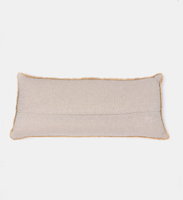 Lotus Printed Cotton Filled And Vaccumed Cushion