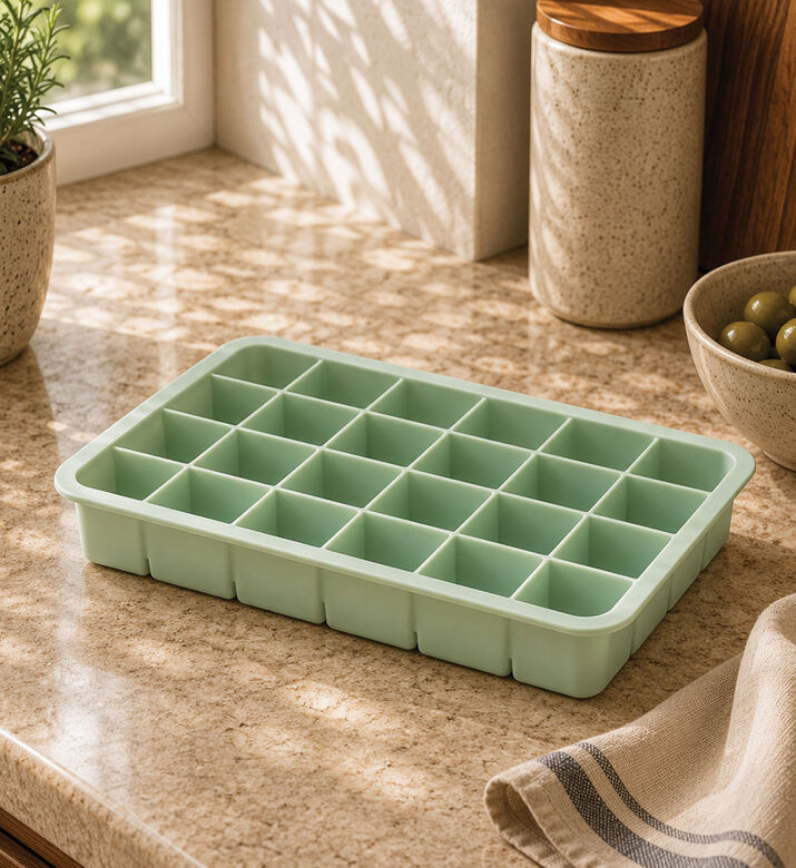 Excellent Houseware Tpe 24-cubes Ice Mould, Green, Packshot View