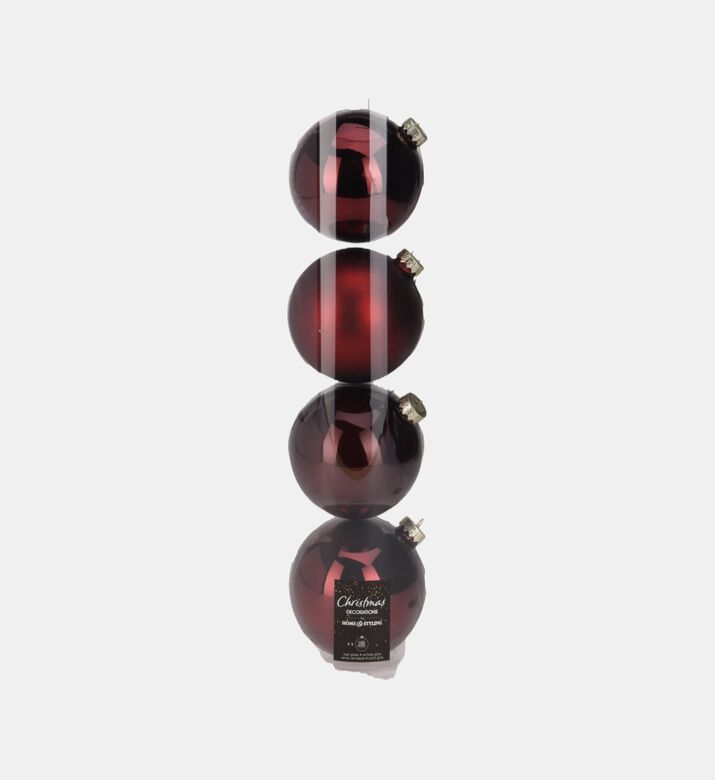 Home Deco and More Xmas Ball S4 Bordeaux, Packshot View