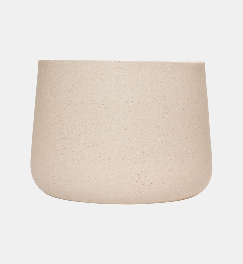 Fiber Clay Round Planter