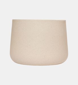 Fiber Clay Round Planter