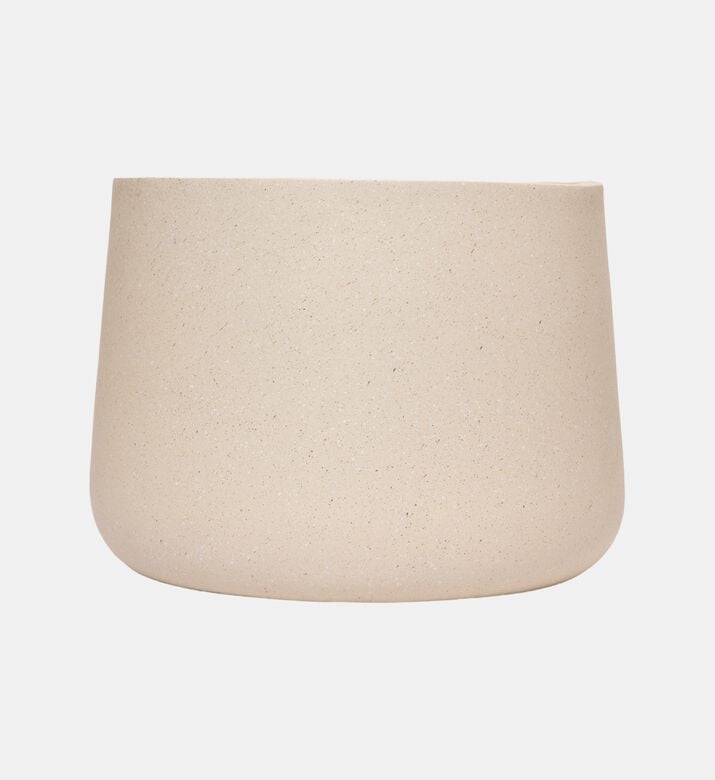 Fiber Clay Round Planter