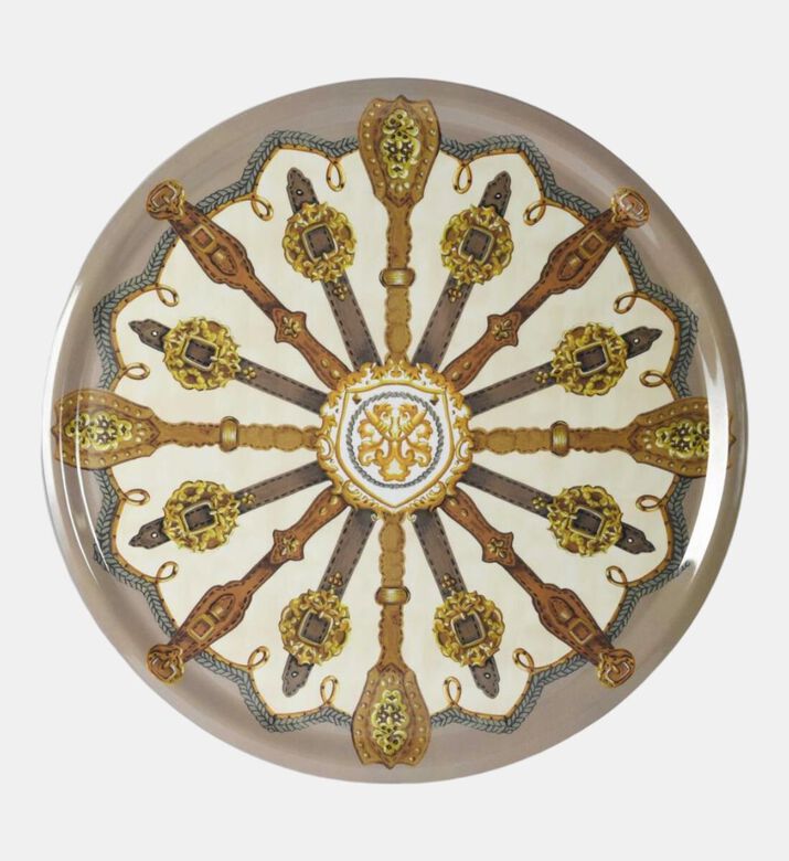 Baci Milano Round Wagon Wheel Serving Tray 40 Cm, Packshot View