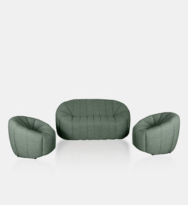 Home Deco and More Flora 3-piece Salon Set, Green, Packshot View