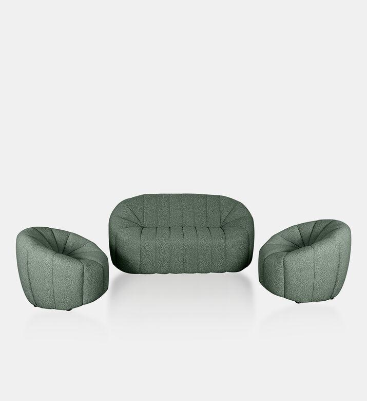 Home Deco and More Flora 3-piece Salon Set, Green, Packshot View