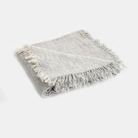 Wool Tasseled Bed Throw