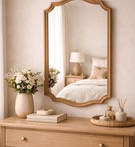 Kersten Natural Rubberwood Mirror 63x3.5x100cm, Packshot View