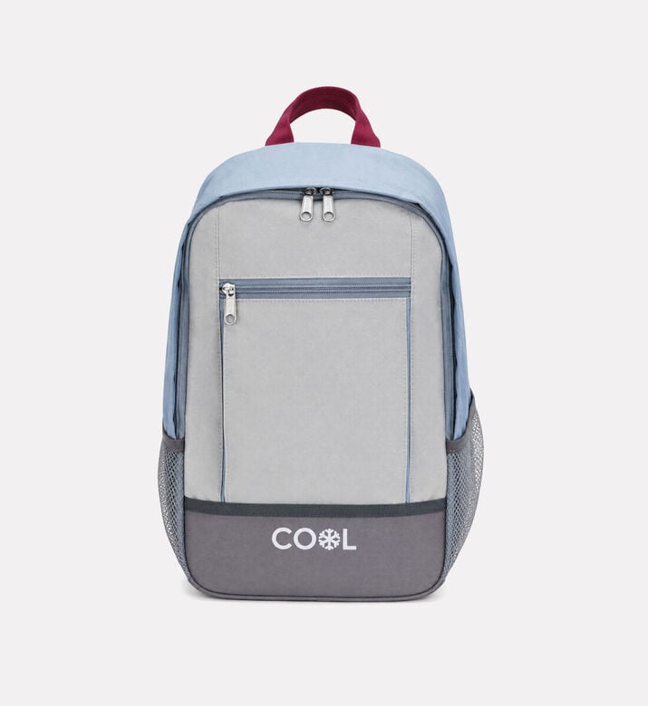 Home Deco and More Cooler Backpack Lunch Bag, White, Packshot View