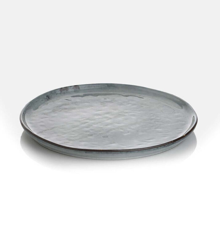 Home Deco and More Ceramic Trimmedmed Dinner Plate, Packshot View