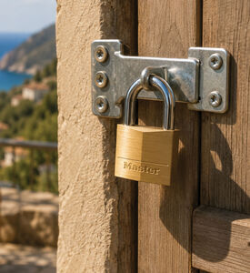 Master Lock Brass Padlock Lock Key Set, Packshot View