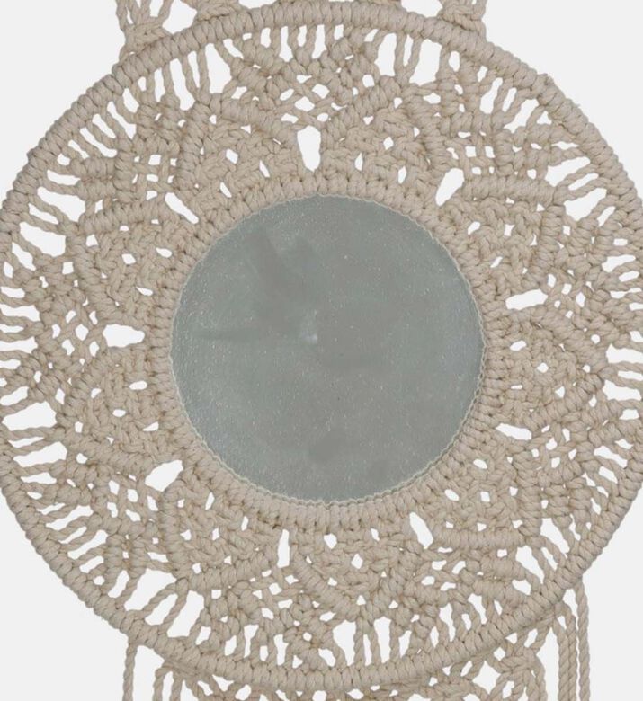 Kersten Macram Cotton Wall Mirror, Packshot View