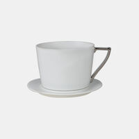 Porcelain Lungo Cup Saucer Set