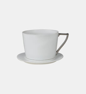 Porcelain Lungo Cup Saucer Set