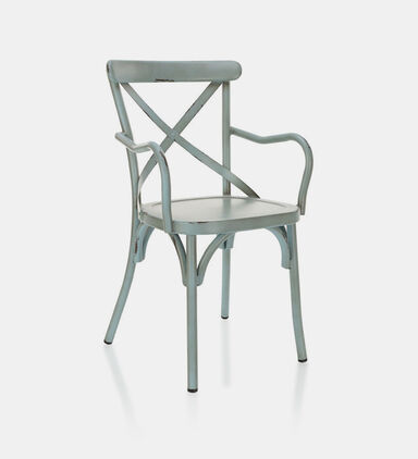 Vinta Aluminum Cross Back Armchair